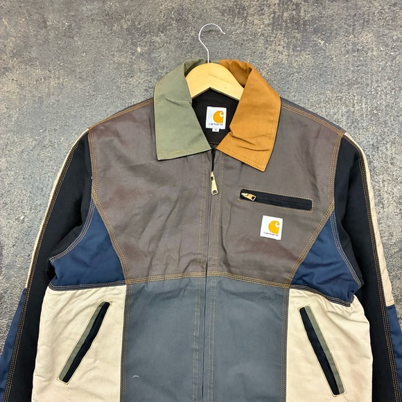 Y2K WIP Carhartt Men's Multi-Color Detroit Work Jacket - Custom size medium - Picture 2 of 6